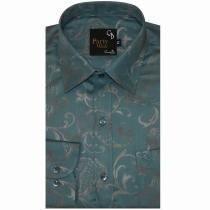 Print Blue Shirt : Party