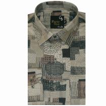 Print Green Shirt : Party