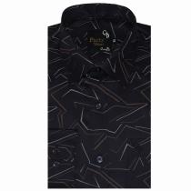 Print Navy Blue Shirt : Party
