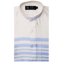 Print Blue Shirt : Party