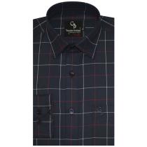 Checks Navy Blue T-shirt : Business
