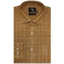 Checks Fawn Shirt : Business