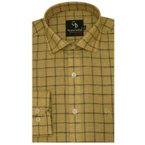 Checks Fawn Shirt : Business