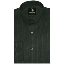 Stripes Dark Green Shirt : Business