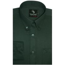 Self Design Dark Green Shirt : Business