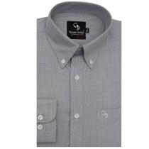 Self Design Light Gray Shirt : Business