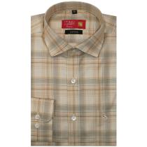 Checks Beige Shirt : Business