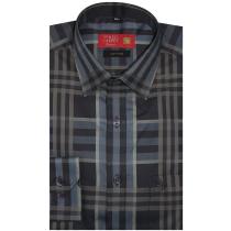 Checks Gray Shirt : Business