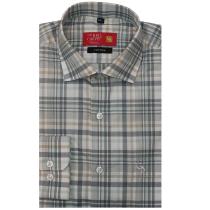 Checks Gray Shirt : Business