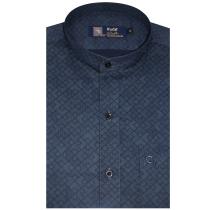Print Blue Shirt : Party