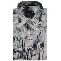 Print Gray Shirt : Party