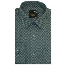 Print Green Shirt : Party
