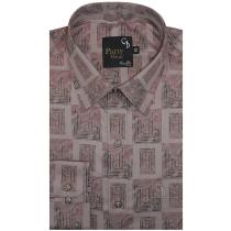 Print Peach Shirt : Party