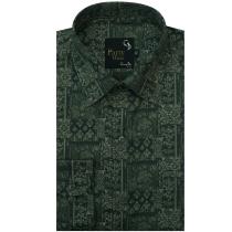 Print Green Shirt : Party