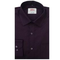 Self Design Maroon Shirt : Ditto