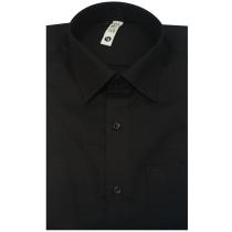 Self Design Black Shirt : Slim