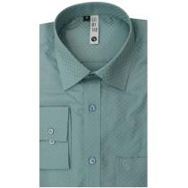 Self Design Green Shirt : Slim