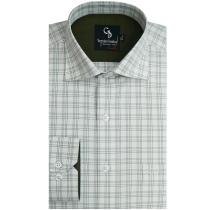 Checks Green Shirt : Business