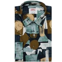 Self Design Blue Shirt : 