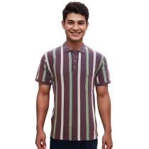 Stripes Maroon T-shirt : Regular