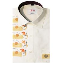 Handpainted Cream Shirt : Ditto