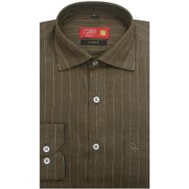Stripes Brown Shirt : Business