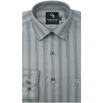 Stripes Gray Shirt : Business
