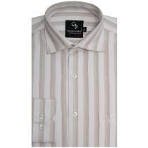 Stripes Khaki Shirt : Business