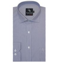 Stripes Blue Shirt : Business