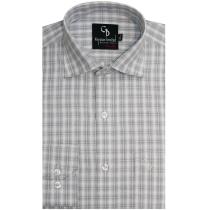 Checks Gray Shirt : Business