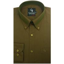 Plain Dark Green Shirt : Business