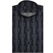 Combination Navy Blue Shirt : Party