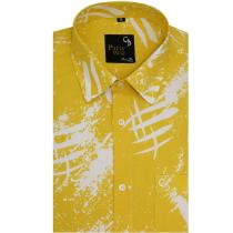 Print Yellow Shirt : Party