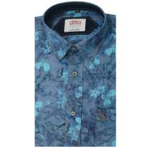 Print Blue Shirt : Ditto