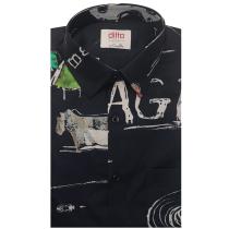 Print Black Shirt : Ditto