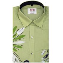 Handpainted Green Shirt : Ditto