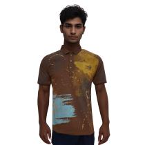 Print Brown Shirt : Regular