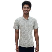 Print Cream Shirt : Regular