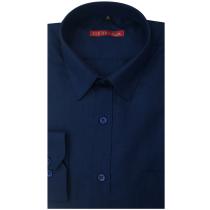 Plain Navy Blue Shirt : Slim