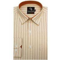 Stripes Brown Shirt : Business