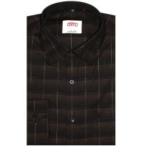 Self Design Brown T-shirt : Ditto