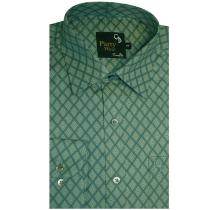 Print Green Shirt : Party