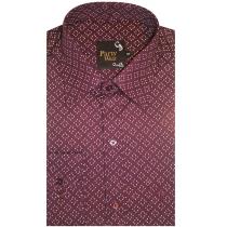 Print Maroon Shirt : Party