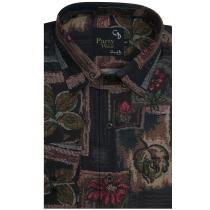 Print Blue Shirt : Party