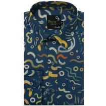 Print Gray Shirt : Party