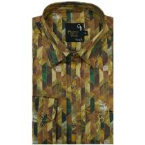 Print Gold Shirt : Party