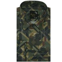 Print Khakhi Shirt : Party