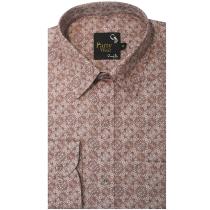 Print Maroon Shirt : Party