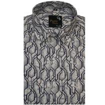 Print Gray Shirt : Party
