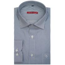 Stripes Dark Blue Shirt : Slim